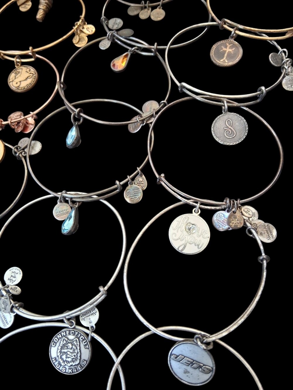 50 Alex and Ani Bracelet Lot Disney Charm Bangles Mixed Styles AS-IS Reseller - Picture 8 of 16